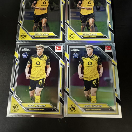 Ousmane Diallo RC and Daniel Svensson RC football cards, lot of 4