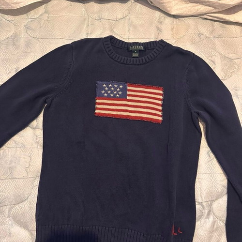 Ralph Lauren women's sweater used, blue, size M