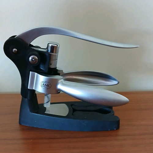AMC wine corkscrew used, stainless steel