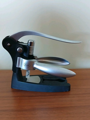 AMC wine corkscrew used, stainless steel
