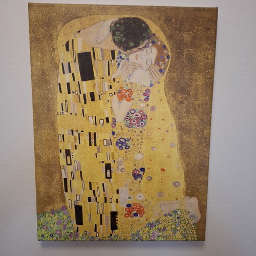 Canvas print Klimt Gustav The Kiss like new, 30x40 cm