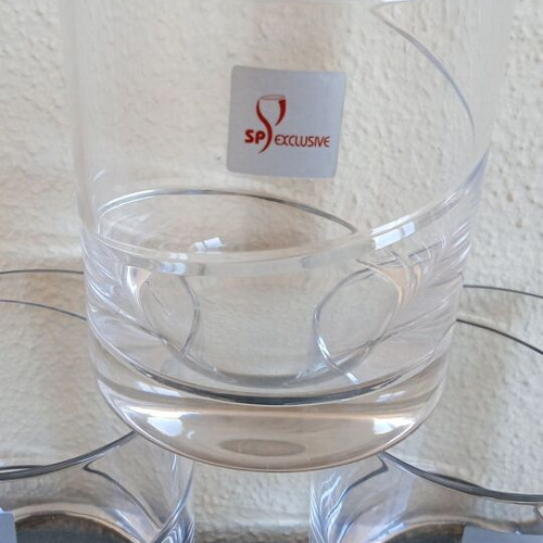 Set of 6 SP Exclusive handmade crystal whiskey glasses 24%