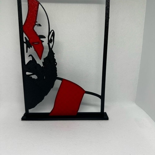 God of War Kratos decorative frame like new 3D printed