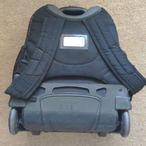 Polo School Bag with Penguins used, wheeled and foldable handle