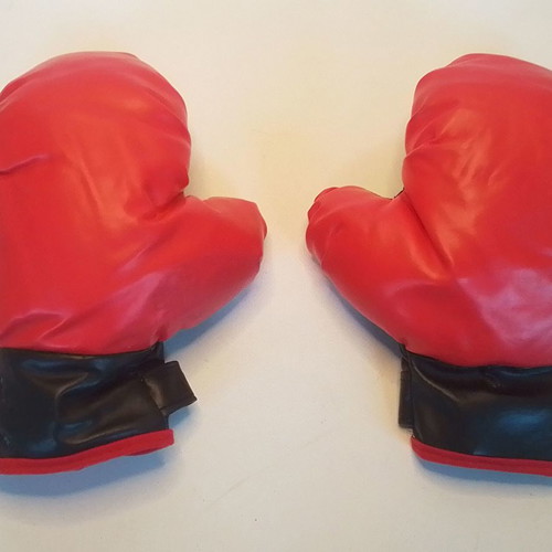 Children's boxing set used with hand pads