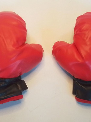 Children's boxing set used with hand pads