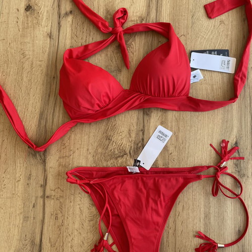 Blue Point bikini bottom, red, size S