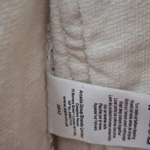 Women's Corduroy Jacket L like new, white, cotton
