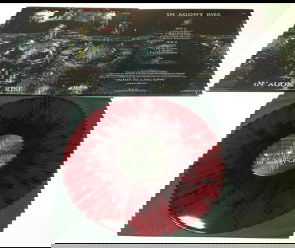 Flames – In Agony Rise Vinyl, LP, Album, Reissue, Splatter Red/Black