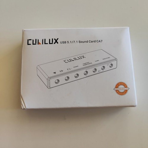 Cubilux 7.1 External USB Sound Card new, 48kHz–384kHz, Line-In and Mic Input