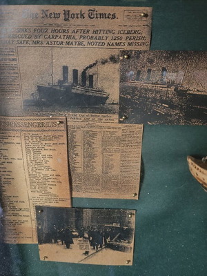 Titanic framed decoration used