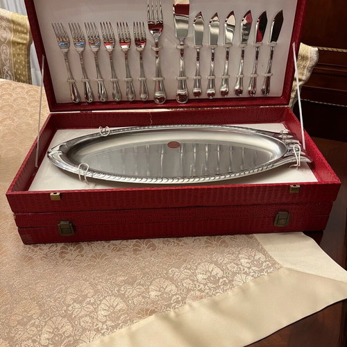 Meloni 18/10 Stainless Steel Complete Fish Cutlery Set New