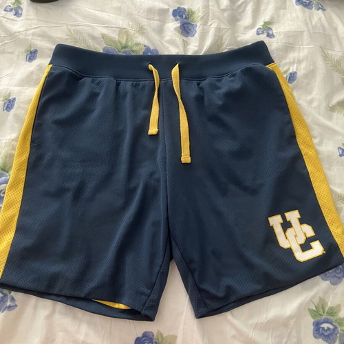 Champion basketball shorts XXL used, blue and yellow