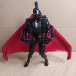 Black Spider-Man figure 15cm used with full equipment and launcher