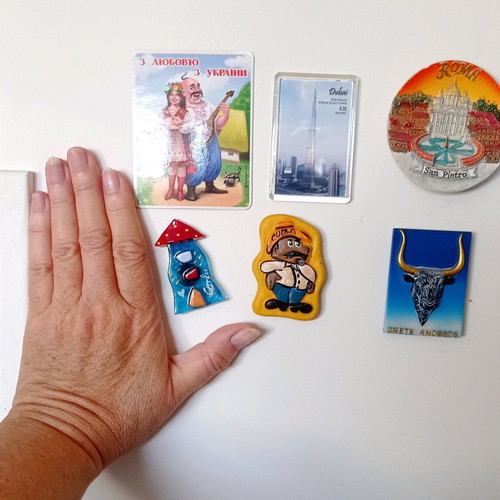 Travel fridge magnets like new, pack of 6