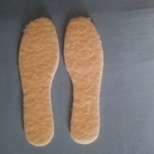 Thermal shoe insoles made of pure wool, size 44-45