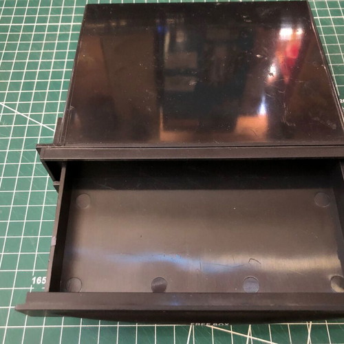Car Cup Holder with Storage Drawer used, universal DIN slot