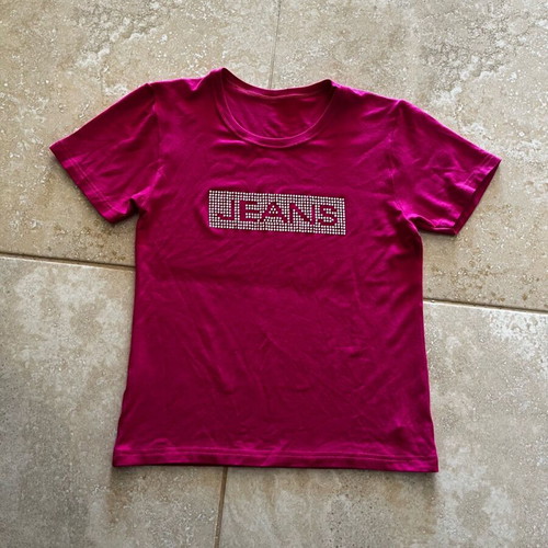 Helios pink short-sleeve blouse new, size L