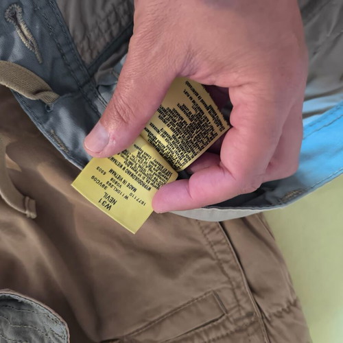 Bermuda shorts used size M, beige and brown