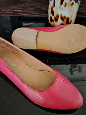 Evaggelia Drossi ballerina shoe like new, red, size 38
