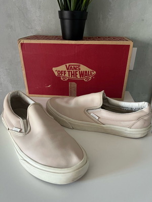 Vans leather slip-on shoes used, size 41, light pink