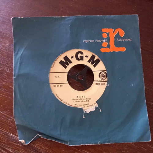 45 RPM record Connie Francis pop single like new