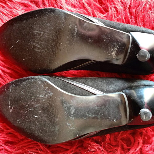 Suede Black Pumps Size 35 Used