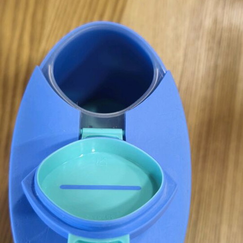 Tupperware storage container 1.6 L like new, purple with green lid