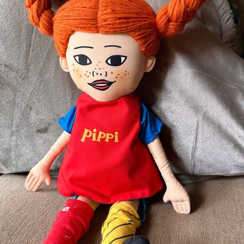 Pippi Longstocking cloth doll Micki like new, 48 cm