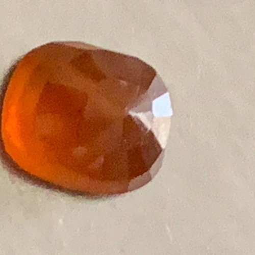 Natural Hessonite 8.08 cts yellowish brown with certificate