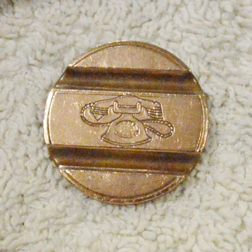 Gettone Telefonico 1927 phone token used with code 7709