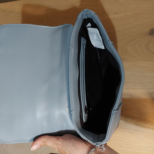 Zara shoulder bag like new, turquoise with chain strap
