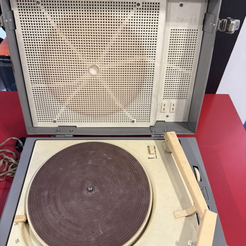Vintage gramophone used
