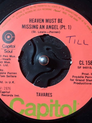 Tavares Heaven Must Be Missing An Angel βινύλιο 7" single μεταχειρισμένο