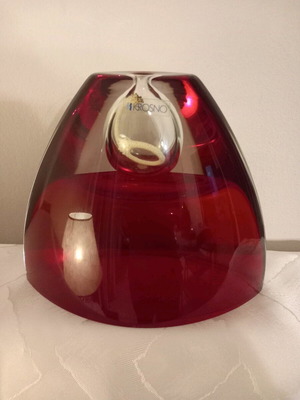 Krosno oil lamp like new made of solid crystal