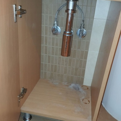 Villeroy Subway Sink like new, 50 x 39 cm with inox siphon