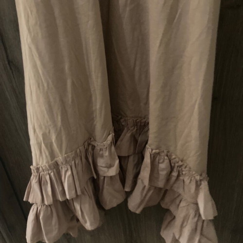 Zara nude dress with ruffles new, summer cotton