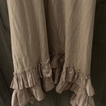 Zara nude dress with ruffles new, summer cotton