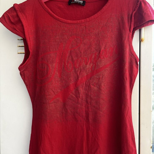 Morgan T-shirt like new, red, size S