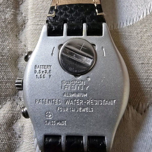Swatch Irony Aluminium 1995 Vintage Collectible Watch in Very Good Condition