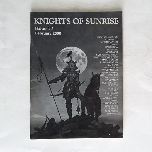 Knights Of Sunrise #2 Greek metal fanzine used