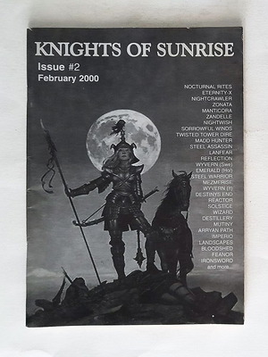 Knights Of Sunrise #2 Greek metal fanzine used
