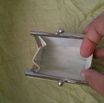 Wallet used for coins, 8.5x5cm, white