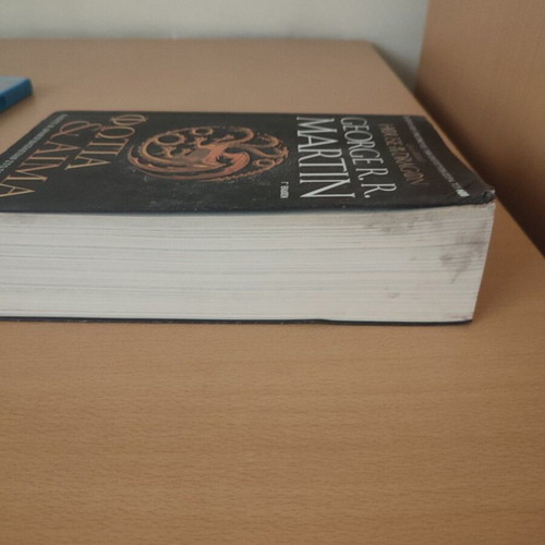 Fire and Blood by GRR Martin, 3rd edition, an epic fantasy book with dragons