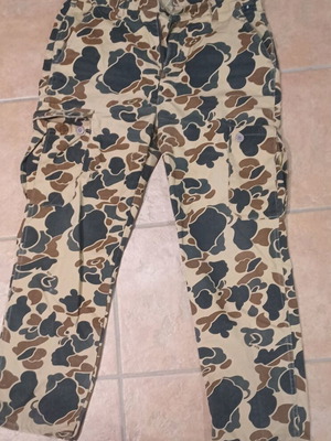 Vintage Duck Camo Cargo Hunting Pants made in USA like new
