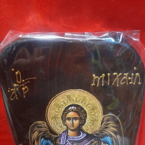 Saint Michael wooden icon new 15x35 cm