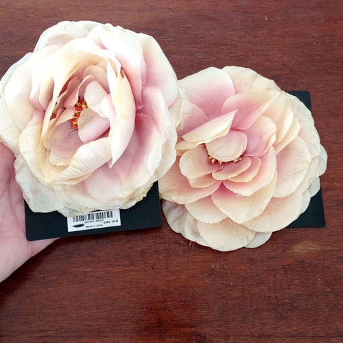 Accessorize fabric flowers for hair, set of 2 large pieces