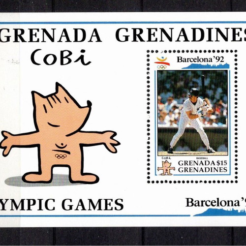 Grenada Grenadines 1992 Olympic Games Barcelona block new, luxury mint