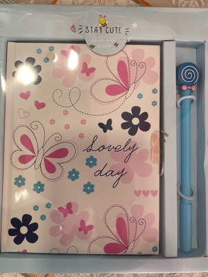 Children's notebook and notepad new with lock and pen