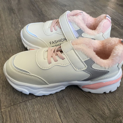 Girls' sport sneakers size 35, multicolor pink